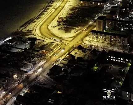 Освещение ул. Набережная в г. Кокшетау (Казахстан) Освещение ул. Набережная в г. Кокшетау (Казахстан)